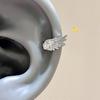 Creative Angel Wings Earrings Stud for Women Luxury Zircon Shiny Crystal Cross Silver Color Earrings Studs Fashion Jewelry Gifts