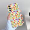 Чехол для телефона Samsung Galaxy S26 S25 S24 S23 S22 Ultra S20 S21 FE 5G Plus Мягкий прозрачный чехол Летний разноцветный цветок