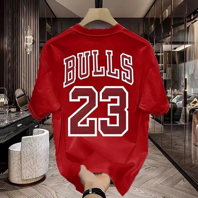 Баскетбол Нет. 23 Топ, Модная мужская футболка с коротким рукавом из чистого хлопка, Повседневная и удобная футболка для мужчин