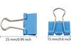 240-Pack Mini Binder Clips in 4 Colors (Blue, Yellow, Red, Green), 15mm/0.6-Inch Small Paper Clips for Home, School, Office and Business