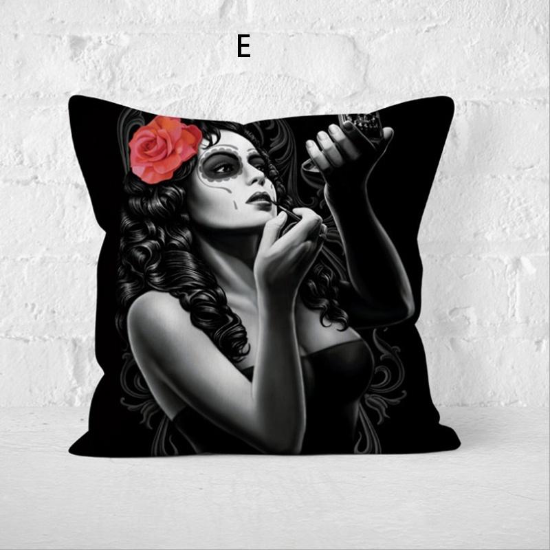 Timeless Halloween Cushion Cover With Vintage Horror Design