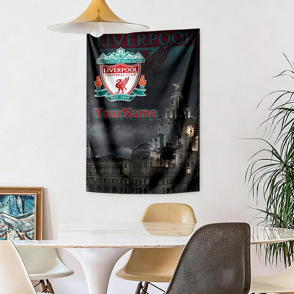 Liverpool Custom Your Name Wall Decor Tapestry Art For Pet Memorial Birthdaywedding Party Backdrop Family Gift