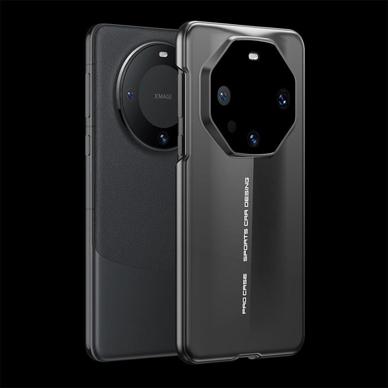 Ультратонкий ПК-чехол для телефона Mate 60 Pro, противоударный, матовый, защитный чехол, цвет Черный Серый