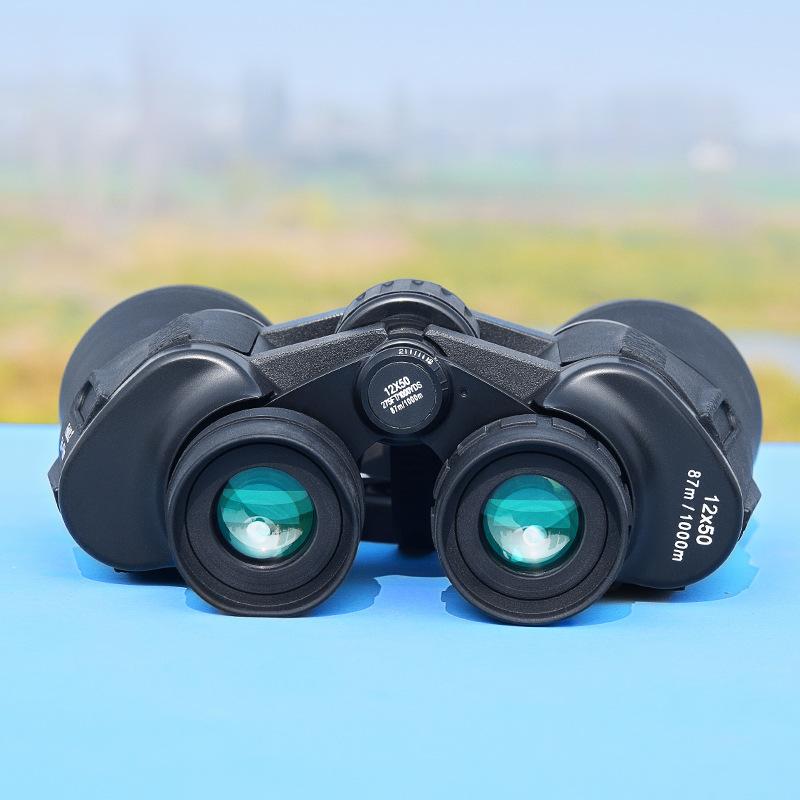 Binocular Telescope 12 × 50 High Magnification Large Eyepiece Wide Angle Large View Concert Telescope