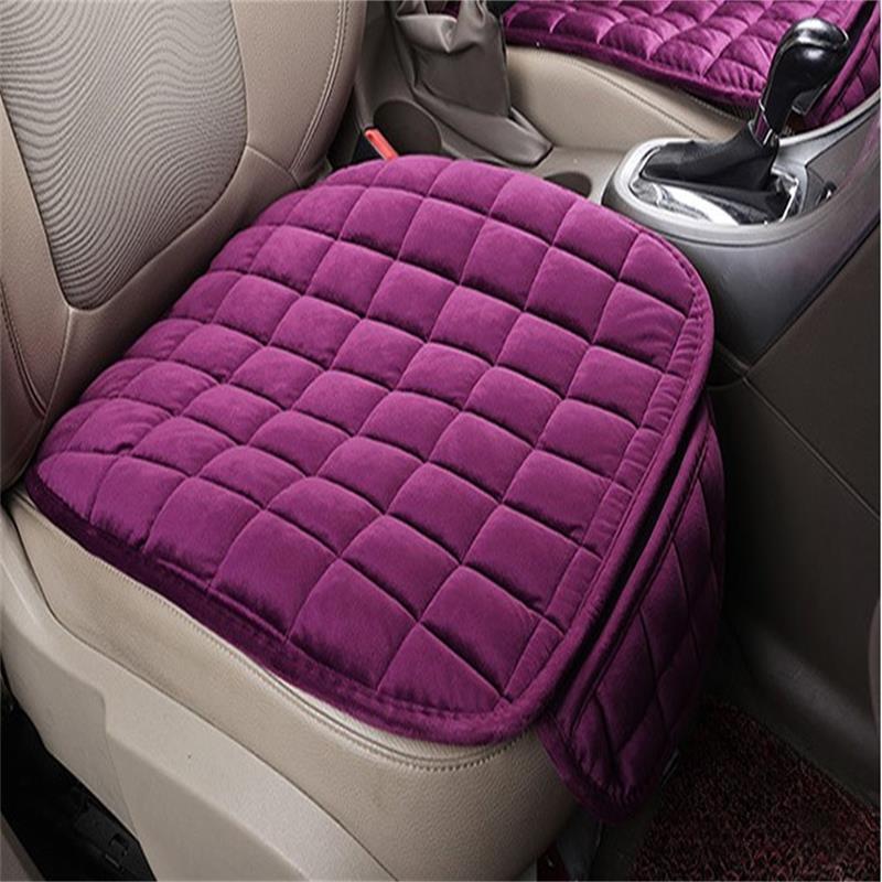Универсальный зимний теплый чехол для автомобильного сиденья, подушка, противоскользящая, переднее сиденье, дышащая подкладка, защитное покрытие для автомобильного сиденья, чехлы для сидений автомобилей