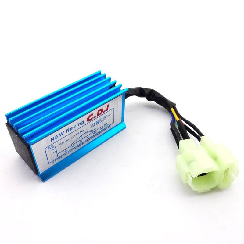 Motorcycle Blue 6 Pin Racing AC CDI Ignition Box 6pin for GY6 50cc 125cc 150cc Moped Scooter ATV Quad