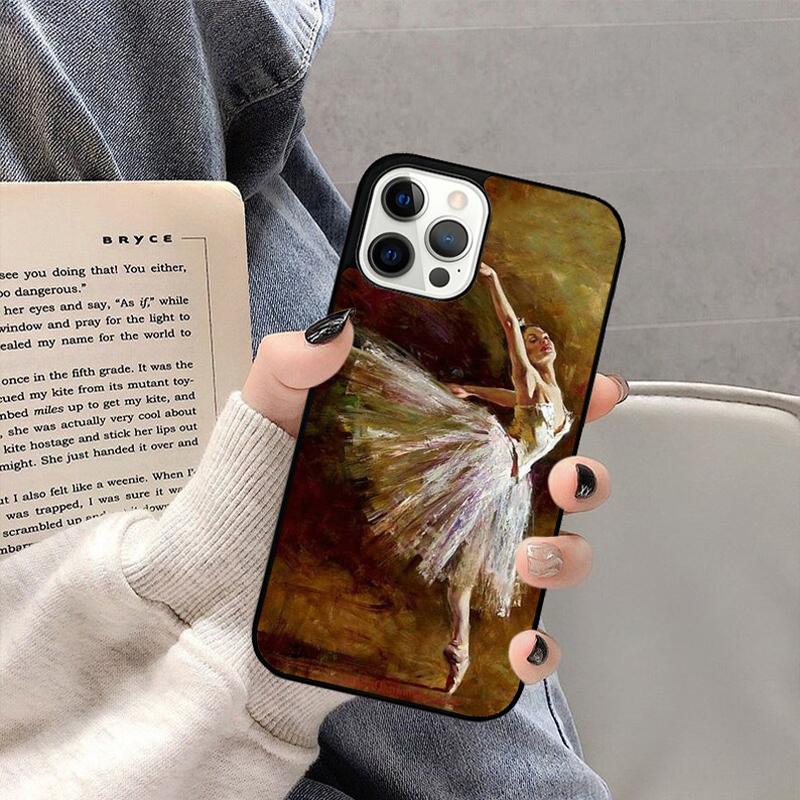 Чехол для телефона Балерина Танцовщица для iPhone 17 Air 16 15 14 plus 11 12 13 Pro Max coque Чехол