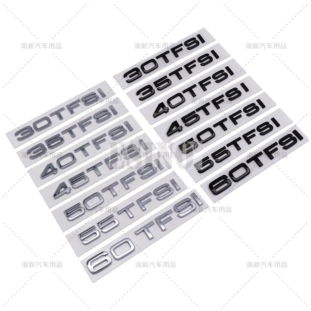 30 35 40 45 50 55 60 TFSI ABS Adhesive Emblem Rear Trunk Badge Sticker Decal for yngc9 A4 A5 A6 A7 A8 Q3 Q5 Q6 Q7 Q8
