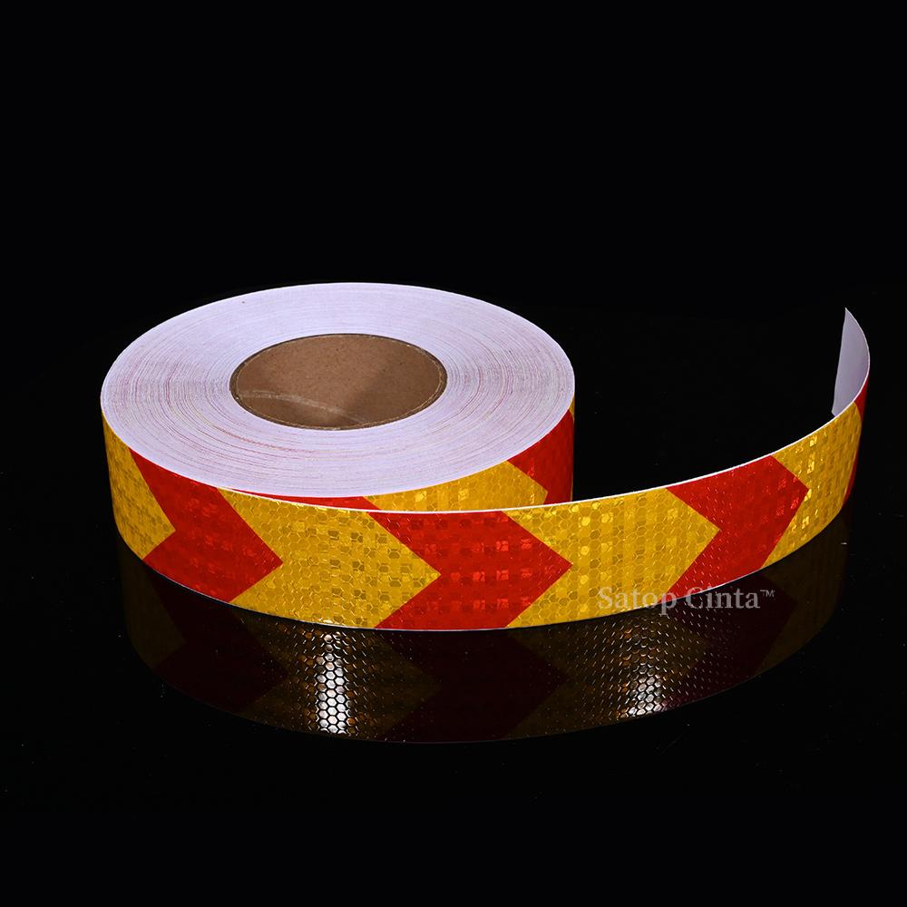5cmm*50m Arrow Reflective Safety Tape Self-adhesive Reflectors Waterproof Outdoor Conspicuity Stickers For Vehicle Trailer Boats