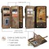 For Samsung Galaxy S25 Edge Phone Cases with Strap CASEME C30 Zipper Multiple Card Holder PU Leather Cover