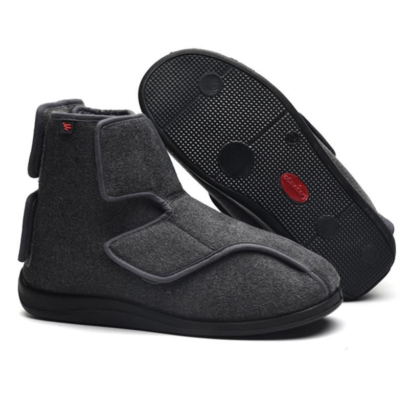 Мужская обувь для диабетиков. Обувь для стариков. Толстый и пухлый стиль. Регулируемая свободная обувь с высоким берцем. Теплая зимняя обувь. Повседневная прогулочная обувь. Медицинская обувь.