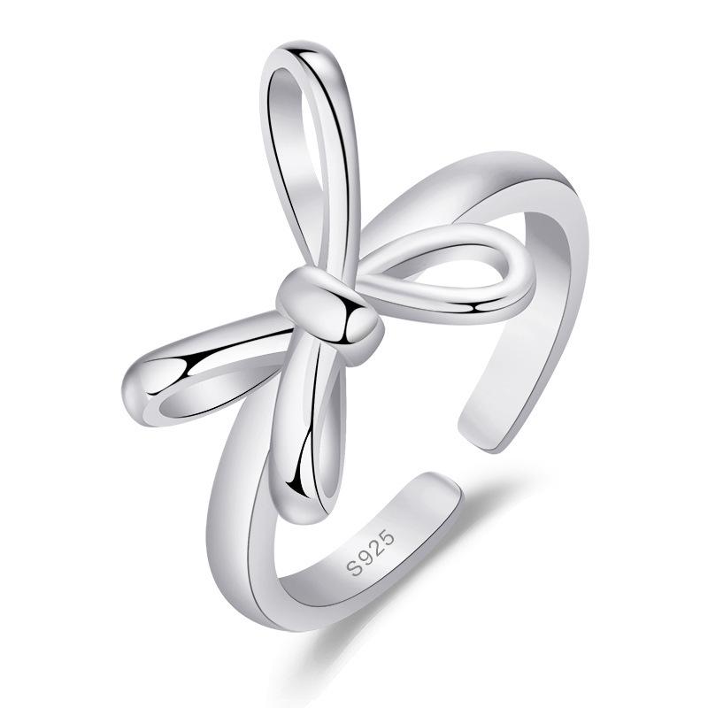 2022 Korean Fashion Women's Diamond Flash Open Ring - Stylish Hollow Design