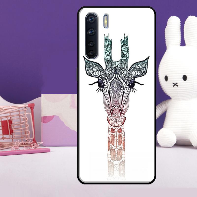 Cute Cartoon Giraffe Case For Oppo A18 A38 A78 A98 A58 A60 A80 A40 A96 A76 A16 A94 A74 A54 A15 A17 A57 A77 A5 Pro