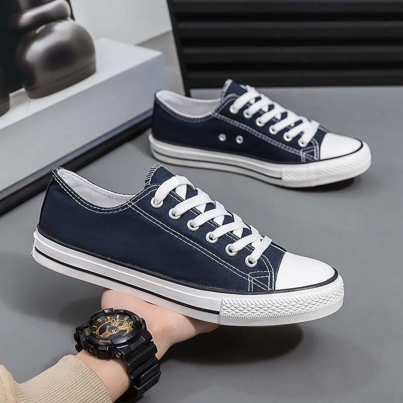 Холщовые туфли мужские повседневные парные мужские туфли низкие маленькие белые туфли классические вулканизированные туфли
