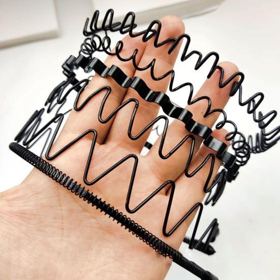 6 шт., мужская повязка на голову, высокая эластичность, противодеформирующийся обруч для мытья, небьющаяся волна, не падающая противоскользящая повязка для волос в форме лица, домашняя