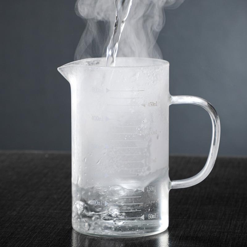 Молочная чашка Мерная чашка Термостойкое стекло Размерная шкала Чашка Кухня Бытовая Пояс Микроволновая Детская молочная чашка Чашка для воды