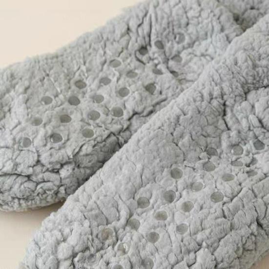 Утепленные зимние термоноски из кашемира для женщин, уютные мягкие носки для дома, бархатные ковровые носки для сна, теплые носки-тапочки с антискользящей подошвой