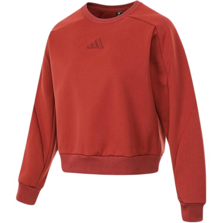 adidas Толстовка женская мягкая красная JM8763