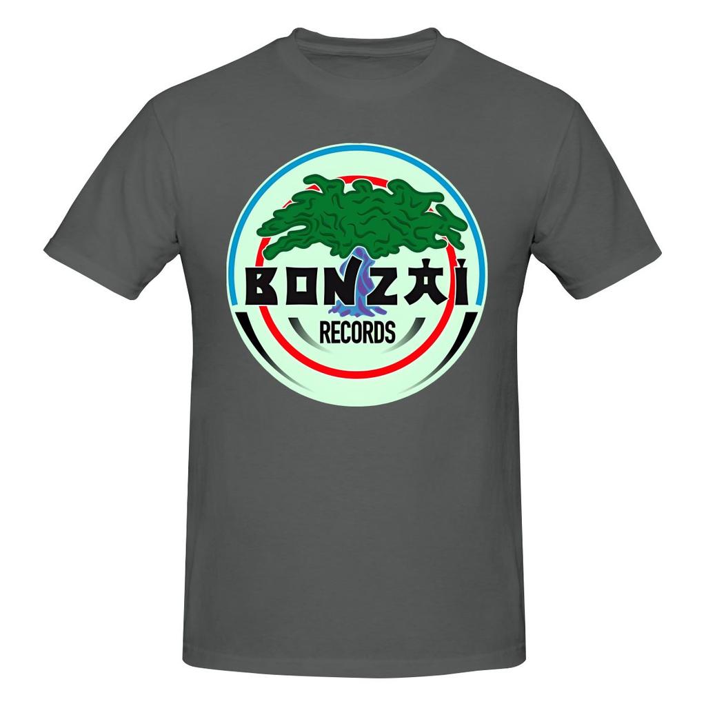 Bonzai Records Full Of Cotton Feeling Tshirt Fresh And Versatile Versatile Colors Tees