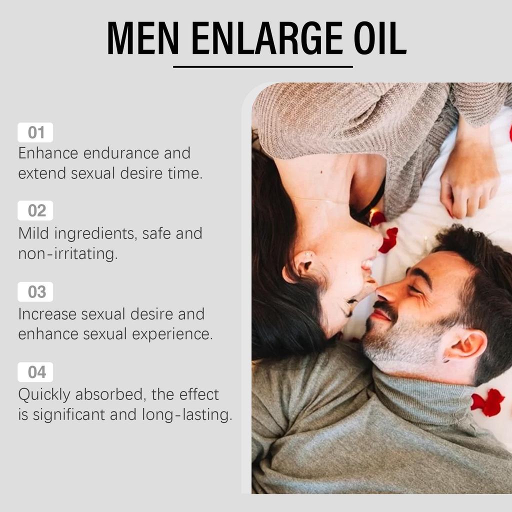 Enlarge Oil For Men's Power, Men's Massage Oil, Men's Body Care Oil, Adult Massage Oil For Men 10ml