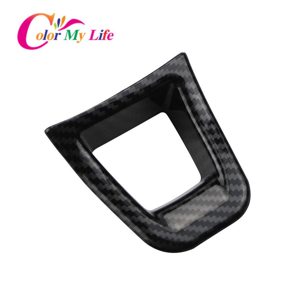 Наклейка на рулевое колесо автомобиля Color My Life ABS, декоративная накладка для Volkswagen VW Golf 7 MK7 7.5 2013 -