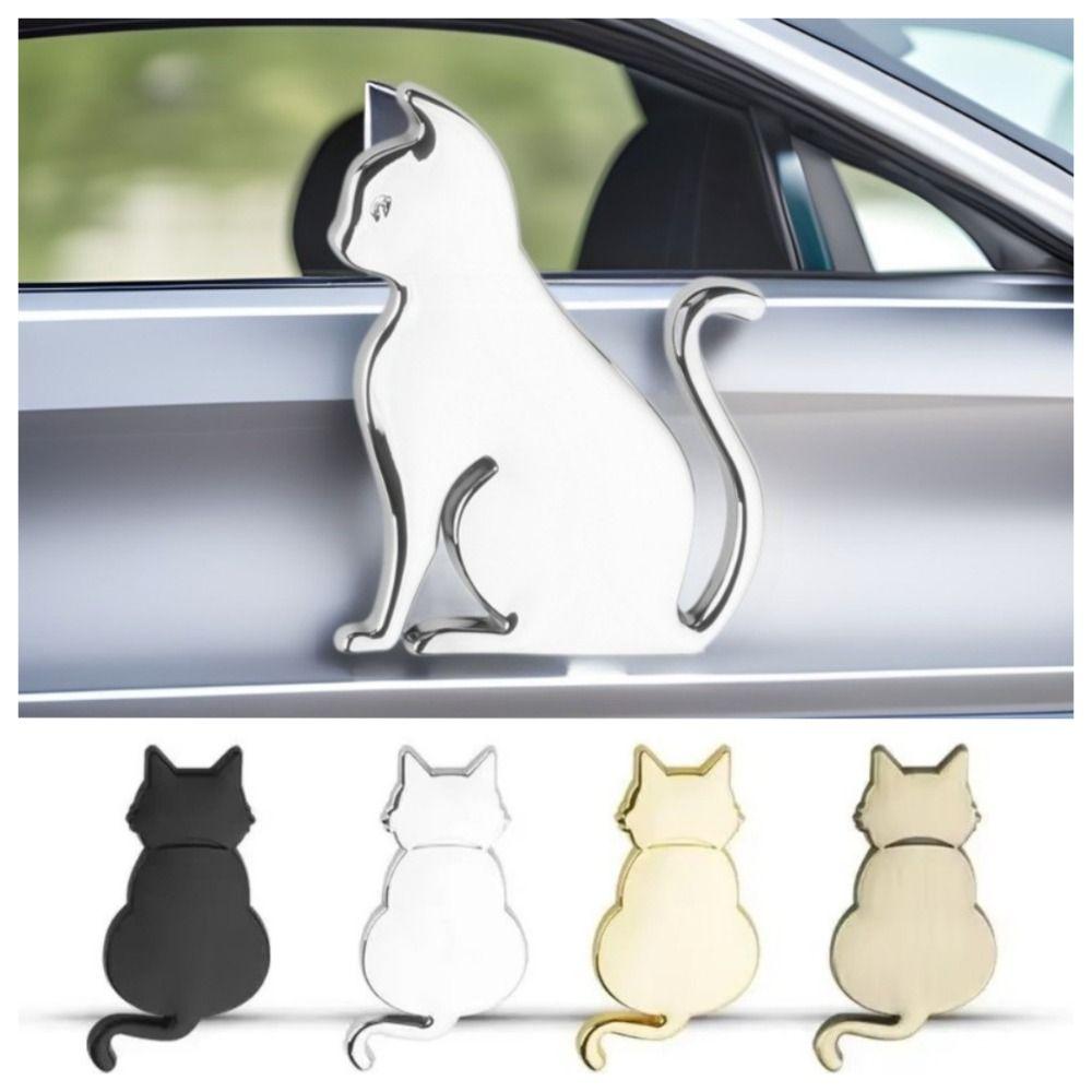 Personalized 3D Metal Cat Sticker Originality Car Exterior Decorative Sticker Car Covering Decor
