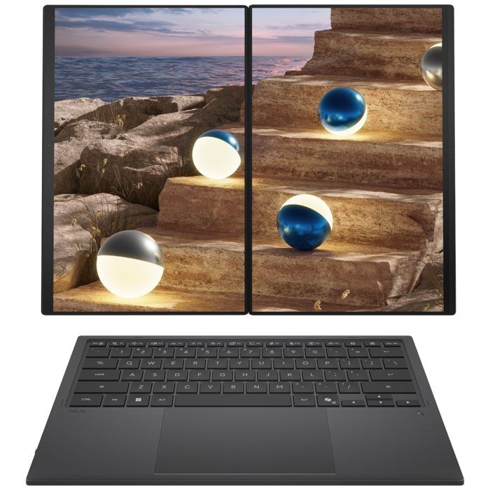 PC Portable ASUS ZenBook Duo OLED UX8407 : Win 11 - 14.0" WQXGA+ Tactile - Intel Core Ultra 7 355 - RAM 16Go - 512Go SSD