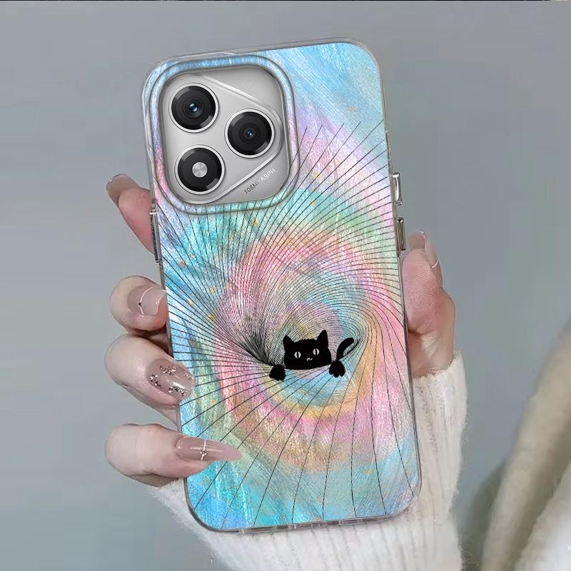 Gradient Rainbow Cat Cartoon Girls Case For Honor 400 Pro X9c Magic7 Magic6 200 Lite Smart X9a X8a X8b X8c X7c X6c Fundas Cover