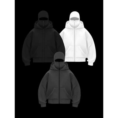 Мужская зимняя балаклава с капюшоном, защитная маска на молнии, спортивная куртка для активного отдыха, походов, путешествий, бега, толстовка с капюшоном, весна