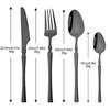 6 шт. зеркальные столовые вилки столовые приборы черные вилки из нержавеющей стали столовые приборы кухонное столовое серебро западная столовая посуда набор вилок для ресторана