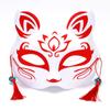 Japanese Mask Half Face Hand-painted Cat Fox Mask Anime Demon Slayer Masquerade Halloween Festival Cosplay Prop