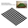 96pcs 12mm Pool Table Marker Dots Position Stickers Point Stickers Pool Ball Position Marker Black Billiard Spot Sticker
