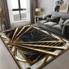 Boho Style Luxury Black Gold Carpets Living Room Bedroom Decoration High-grade Sofa Large Rugs Lounge Coffee Tables Mats Flannel
