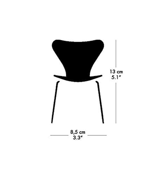 Fritz Hansen Японская миниатюрная серия Стул Series 7 x x 13 см Орех 840182 [Оригинальный продукт] 8.5 8.5