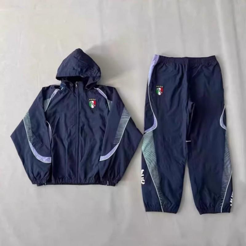 Mens Waterproof Windproof Hooded Track Suit Set Casual Sportswear Jacket Pants Hip Hop Style