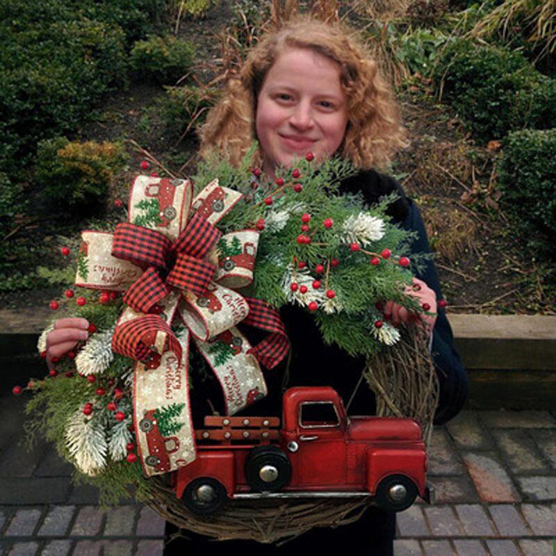 Car garland Standalone Christmas Car Garland Christmas Decorations Car Door Hanging Garland