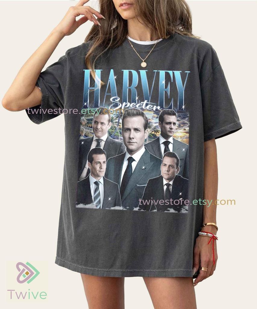 Футболка Harvey Specter Comfort Colors, Мерч для фанатов сериала «Форс-мажоры», Винтажная Классическая Ретро Футболка, Забавный Подарок Адвокату, Футболка «Что бы сделал Харви?»
