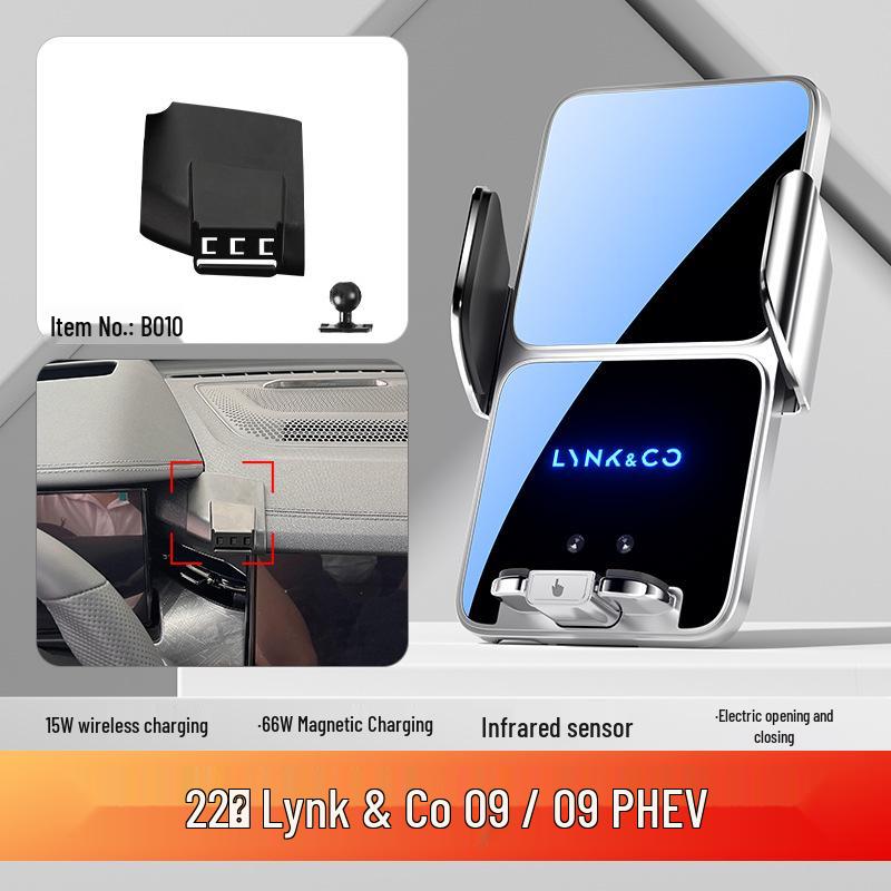Автомобильный держатель для телефона Lynk & Co: Беспроводная зарядная подставка для моделей 02, 01, 03, 06, 09, 05
