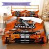 Shelby Racing Pattern Bedding Set Quilt Cover Pillowcase Home Decor Gift (1 * duvet cover + 2 * pillowcase, without core)