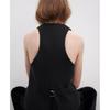 Za Autumn New Black Sleeveless Suit Vest Outer Wear Strap Decoration V Neck Decorated Row Button Long Vest 8535731