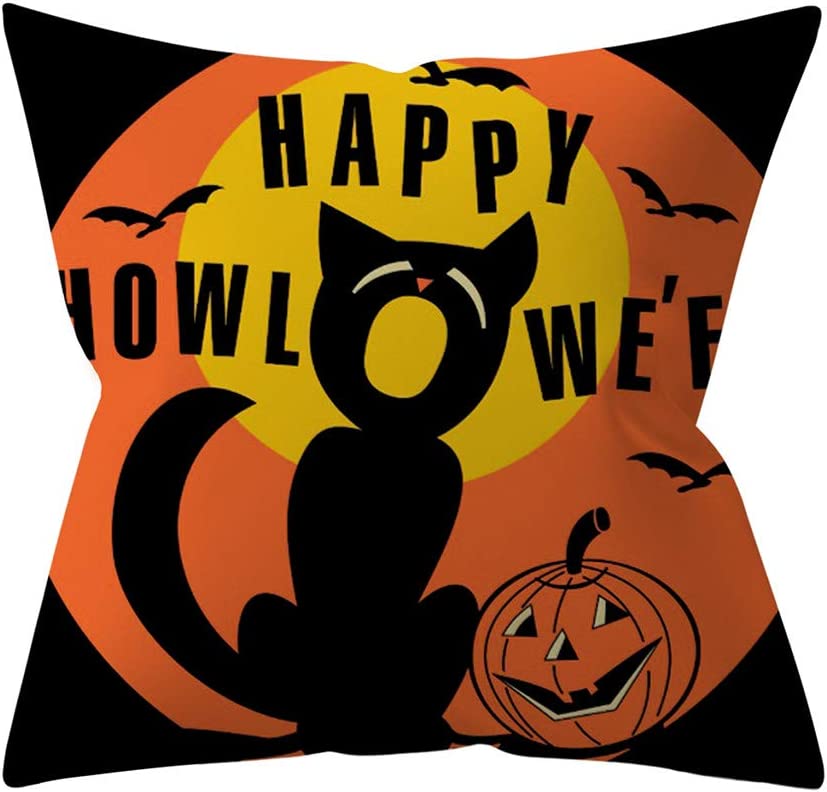 Хэллоуин ужас тыква летучая мышь паутина наволочка с принтом бытовая гостиная диван украшение квадратная наволочка