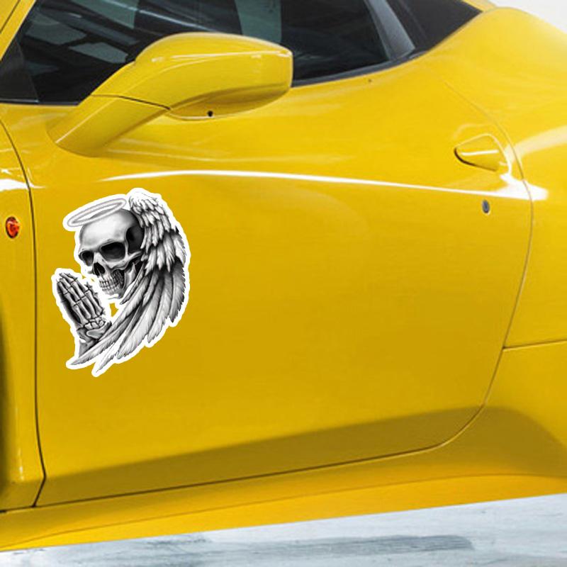 J74 # Личность Ангел Смерти Череп Автомобильная наклейка Мотоцикл Наклейка