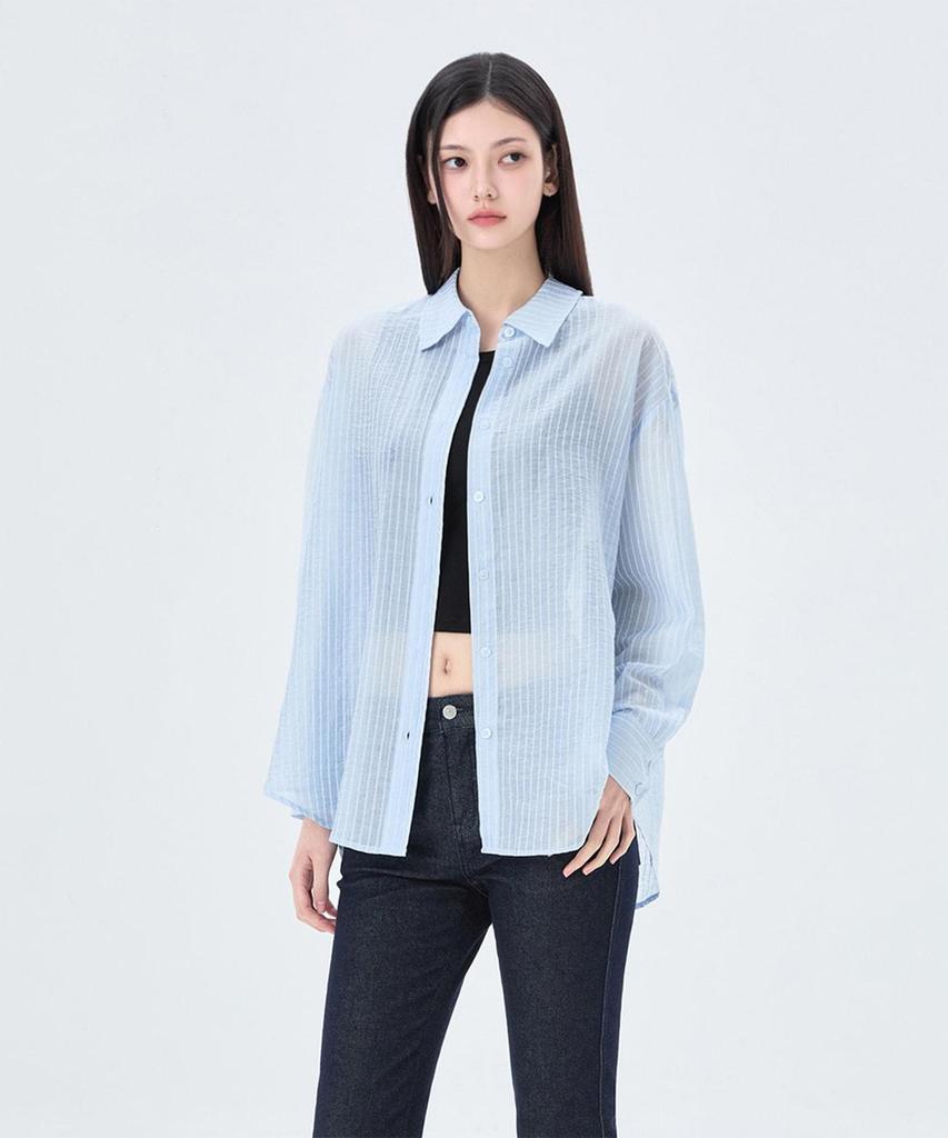 MIXXO Back Slit See-Through Shirt Re Ywg701B_Miwywg91Qb