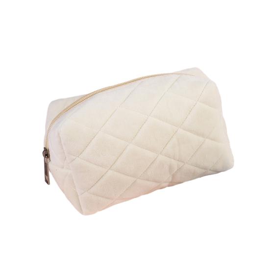 Плюшевая косметичка, милая большая вместительная женская сумка, легко носить с собой, портативная, просторная с металлической молнией, косметический органайзер