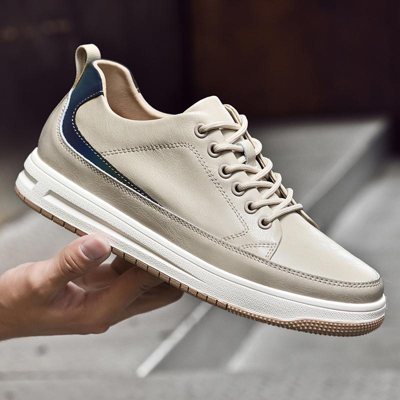 Модные новые мужские повседневные кроссовки мужские из натуральной кожи треккинговые туфли модные мужские кроссовки для отдыха и прогулок классическая ретро-обувь для бизнеса