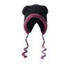 Cartoon Cashmere Hat, Women's Autumn and Winter Thermal Straps, Knitted Ear Protector