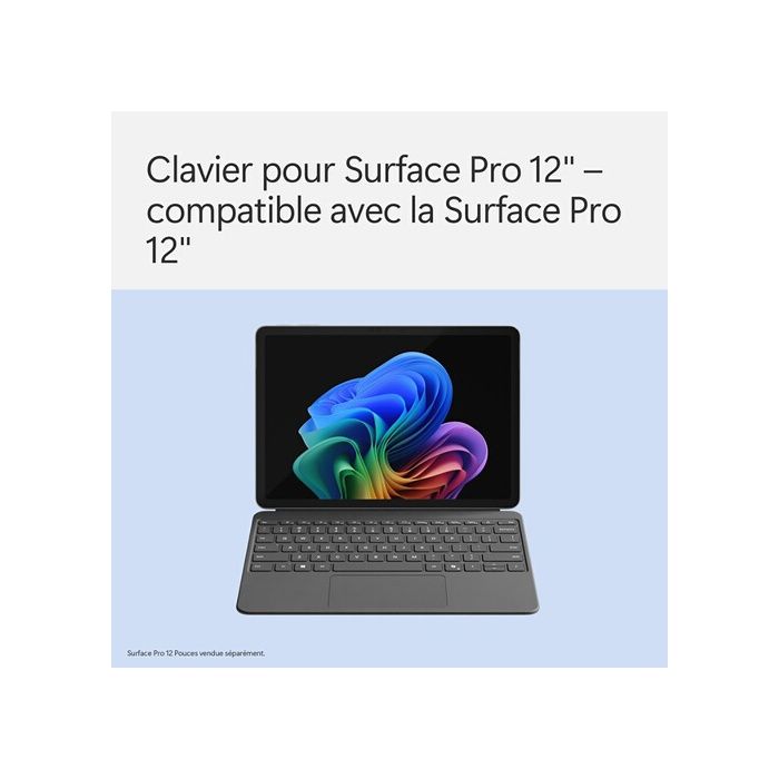 Clavier Pour Tablette Microsoft Surface Pro 12 Pouces - Ardoise
