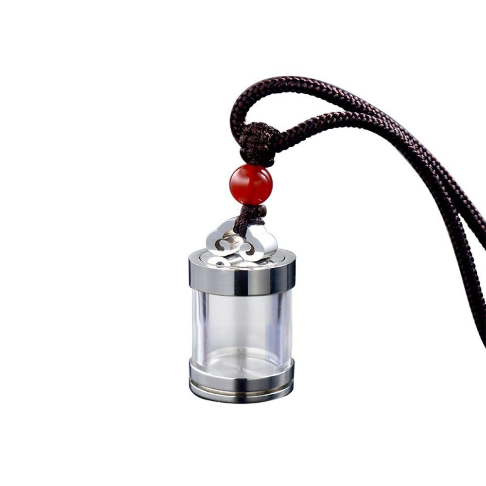 Aromatherapy Wishing Bottle Pendant Gold Silver Perfume Bottle Necklaces Creative Ashes Urn