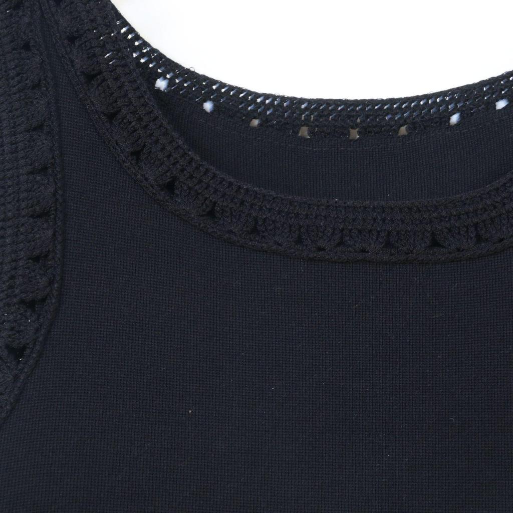 SP European & American Style Sexy Hollow Knit Tassel Dress – Spring/Summer Long Vest Dress