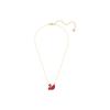 Swarovski Кулон 'Лебедь' с позолотой, Большой кулон с имитацией кристалла, Женское колье 5465400